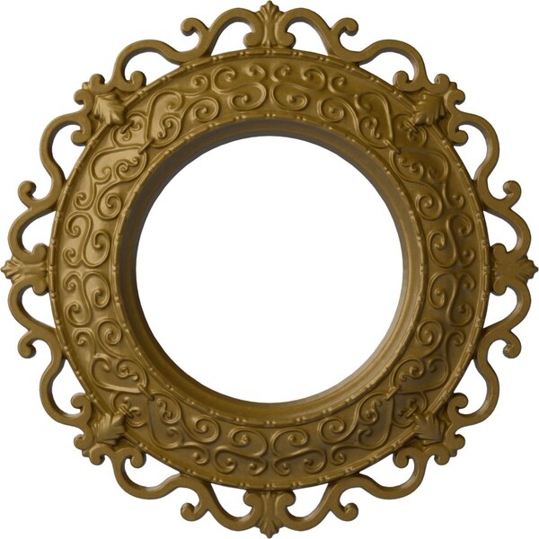 Ekena Millwork Orrington Ceiling Medallion (Fits Canopies up to 6 5/8"), 13 1/4"OD x 6 5/8"ID x 1 1/8"P, Gold CM13ORGLS - main
